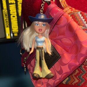 Vintage Cloe Bratz doll repurposed keychain
